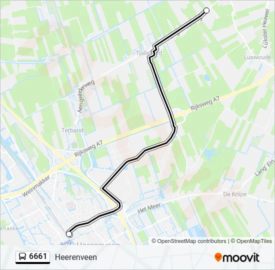 6661 Bus Line Map