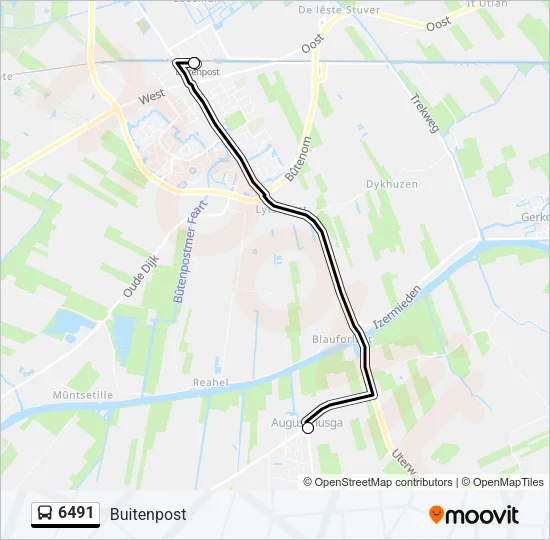 6491 Bus Line Map