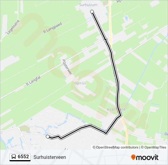 6552 Bus Line Map