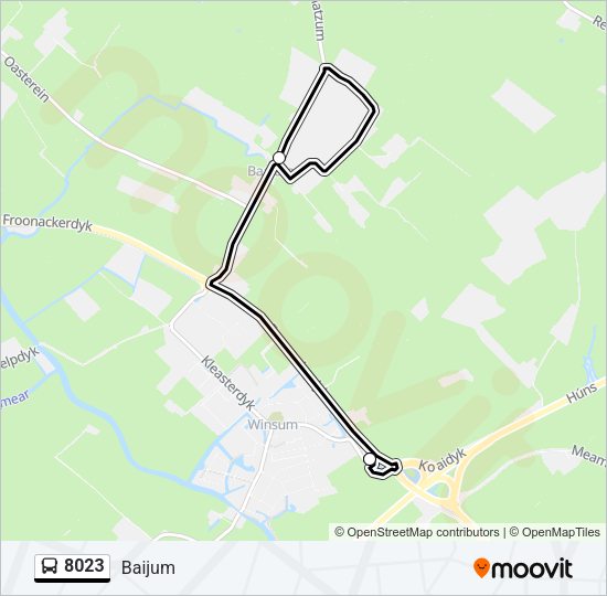 8023 Bus Line Map