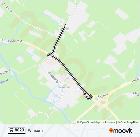 8023 Bus Line Map