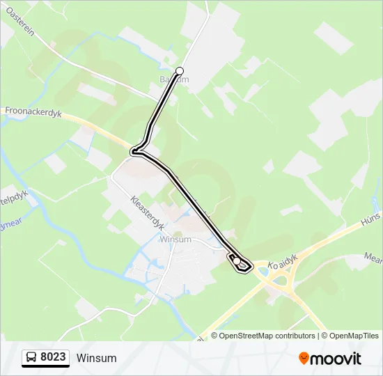 8023 Bus Line Map
