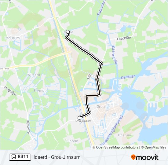 8311 Bus Line Map