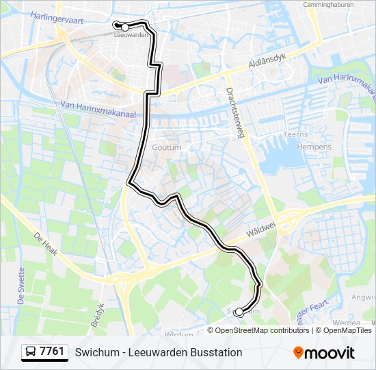 7761 Bus Line Map