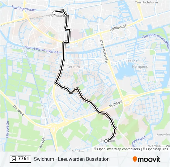 7761 Bus Line Map