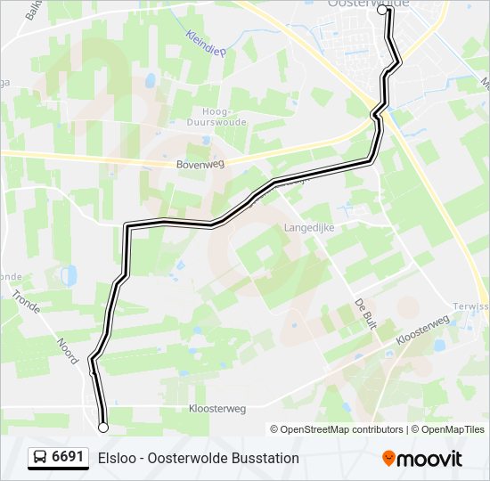 6691 Bus Line Map