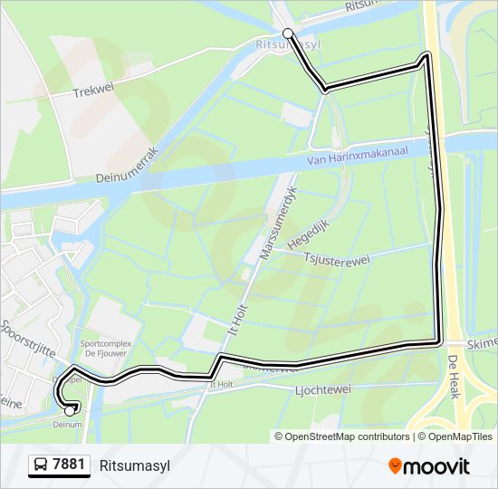 7881 Bus Line Map