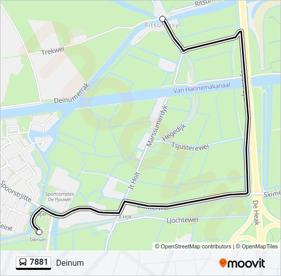 7881 Bus Line Map