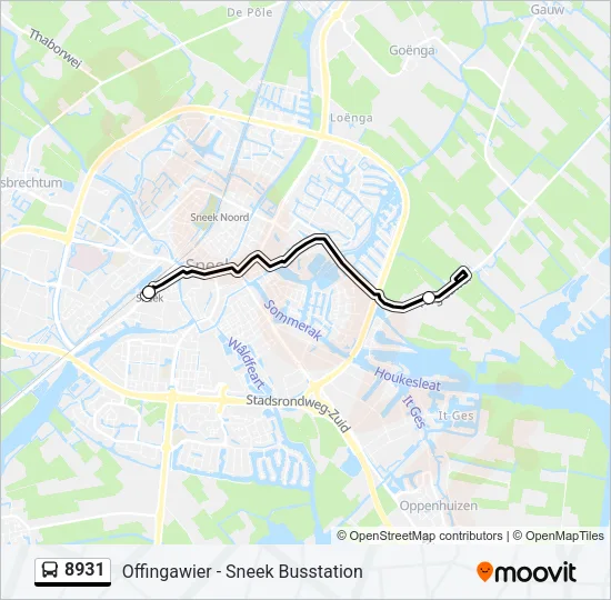 8931 Bus Line Map