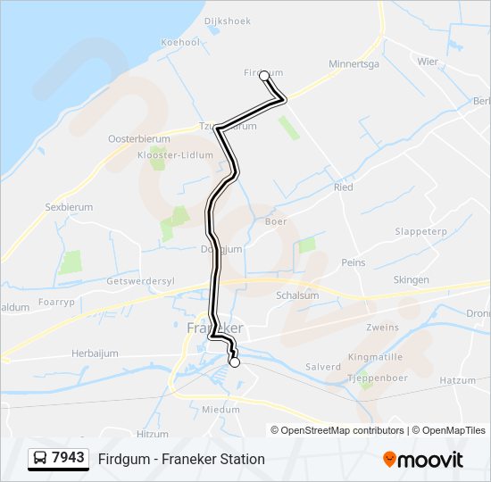 7943 Bus Line Map
