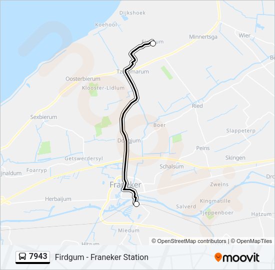 7943 Bus Line Map