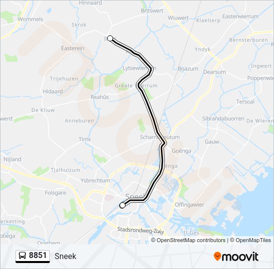 8851 Bus Line Map