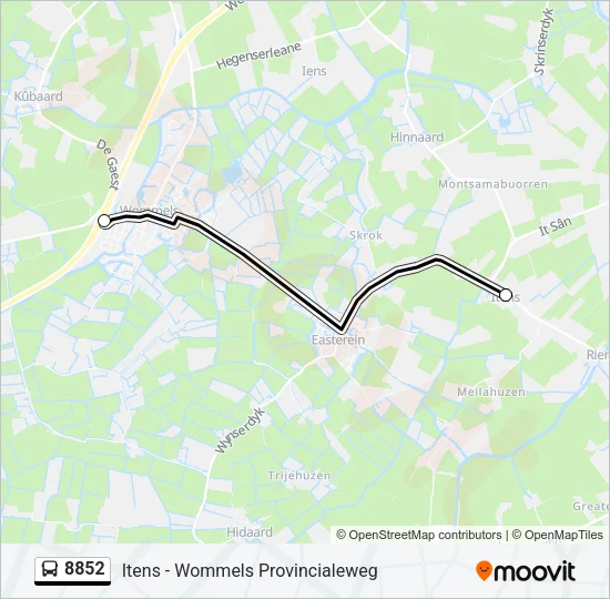 8852 Bus Line Map