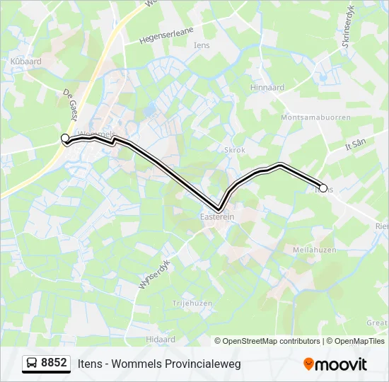 8852 Bus Line Map