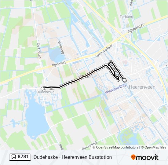8781 Bus Line Map