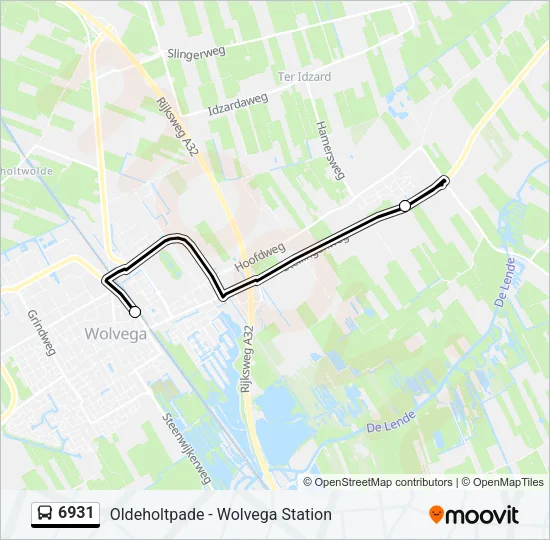 6931 Bus Line Map