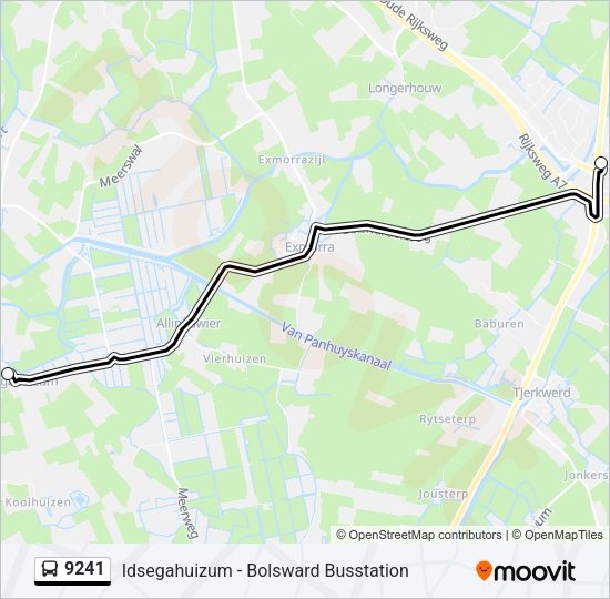 9241 Bus Line Map