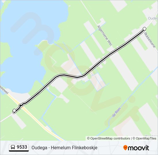 9533 Bus Line Map