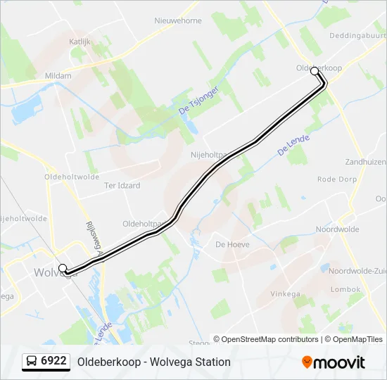 6922 Bus Line Map