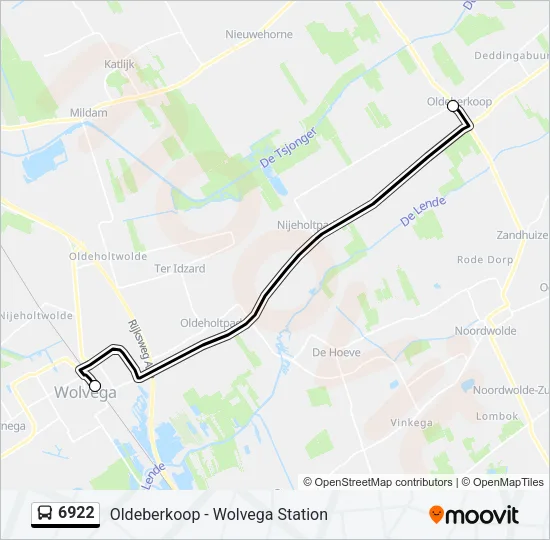 6922 Bus Line Map