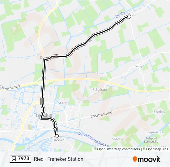 7973 Bus Line Map