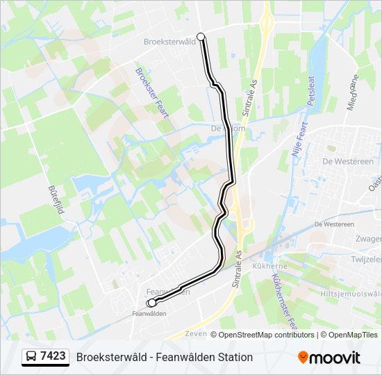 7423 Bus Line Map