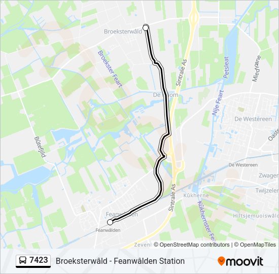 7423 Bus Line Map