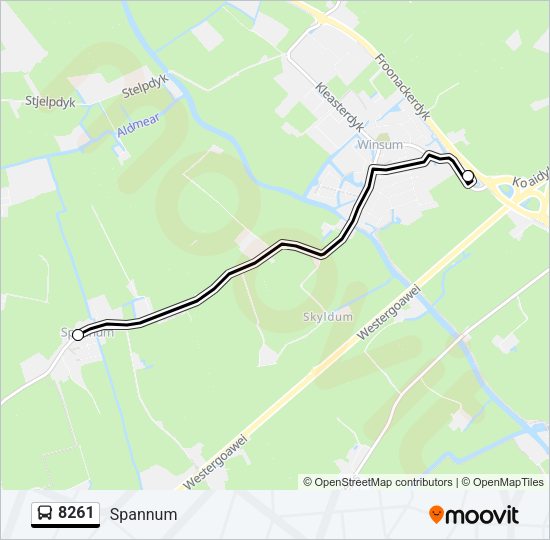 8261 Bus Line Map