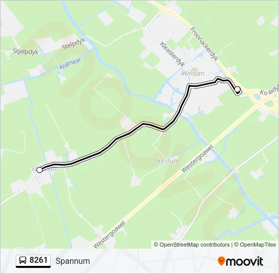 8261 Bus Line Map