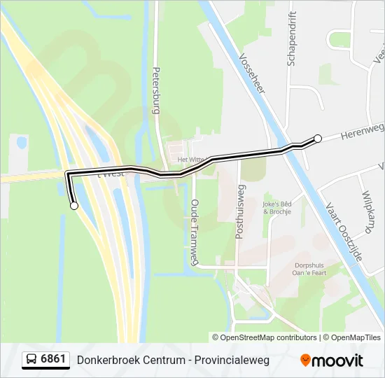 6861 Bus Line Map