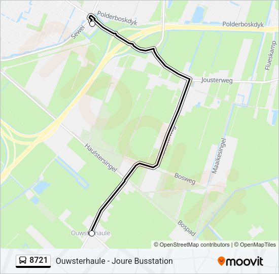 8721 Bus Line Map