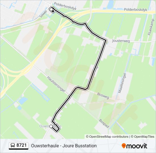 8721 Bus Line Map