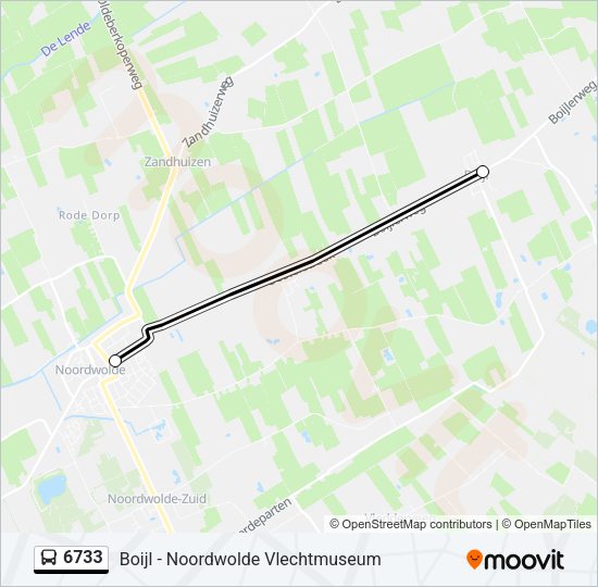 6733 Bus Line Map