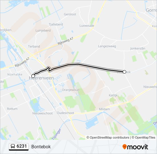 6231 Bus Line Map