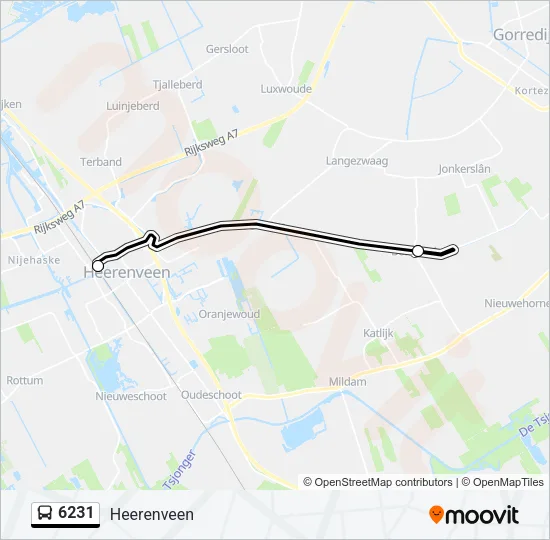 6231 Bus Line Map