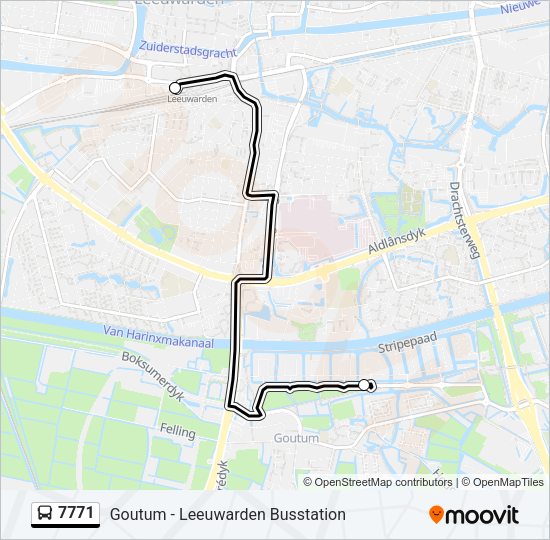 7771 Bus Line Map