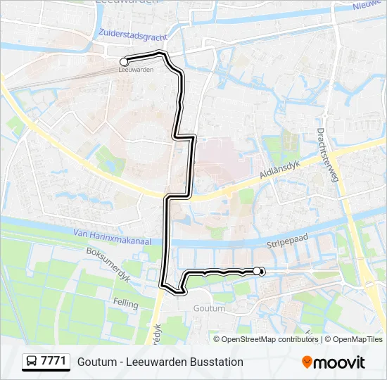 7771 Bus Line Map