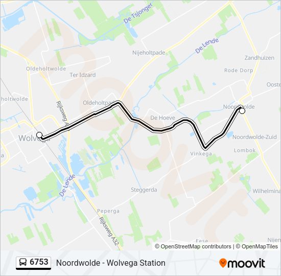 6753 Bus Line Map