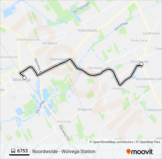 6753 Bus Line Map