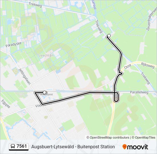 7561 Bus Line Map