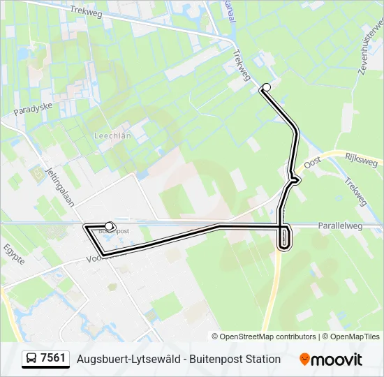 7561 Bus Line Map