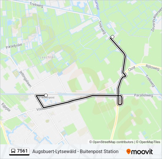 7561 Bus Line Map