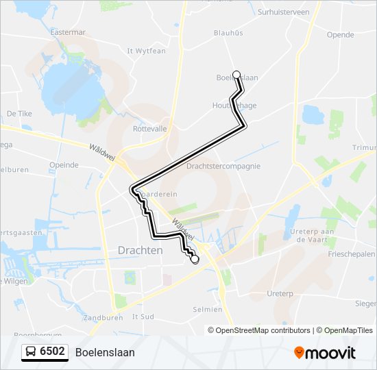 6502 Bus Line Map