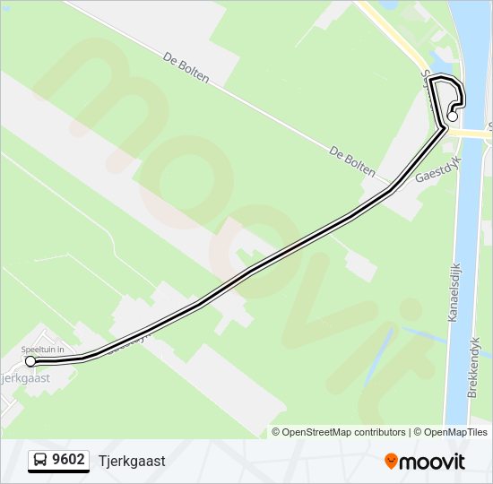 9602 Bus Line Map