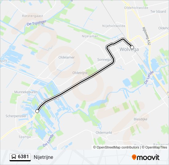6381 Bus Line Map