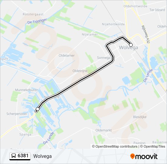 6381 Bus Line Map