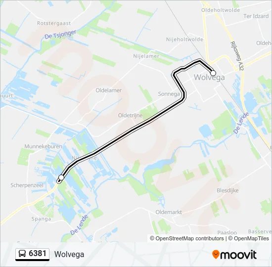 6381 Bus Line Map