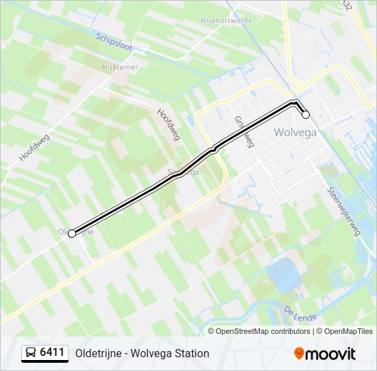 6411 Bus Line Map