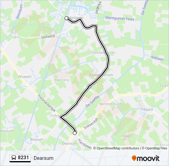 8231 Bus Line Map