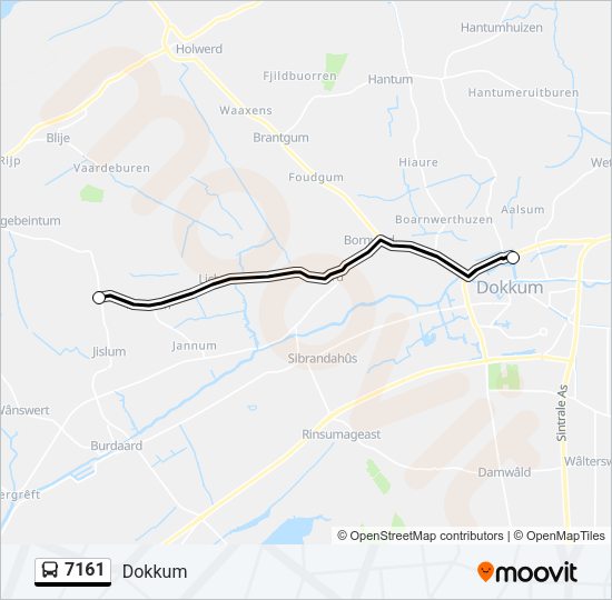 7161 Bus Line Map